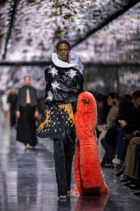 PFW Dior runway A model wears a creation as part of the Christian Dior Spring Summer 2026 Haute Couture collection presented in Paris, on January 26, 2026. Photo by Eliot Blondet ABACAPRESS.COM Paris France France  Copyright: xBlondetxEliot ABACAx
