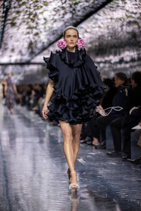 PFW Dior runway A model wears a creation as part of the Christian Dior Spring Summer 2026 Haute Couture collection presented in Paris, on January 26, 2026. Photo by Eliot Blondet ABACAPRESS.COM Paris France France  Copyright: xBlondetxEliot ABACAx