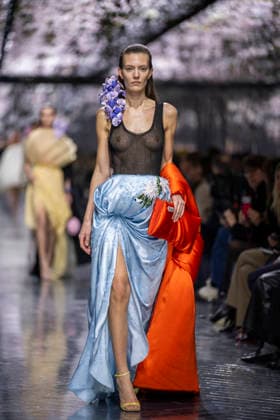 PFW Dior runway A model wears a creation as part of the Christian Dior Spring Summer 2026 Haute Couture collection presented in Paris, on January 26, 2026. Photo by Eliot Blondet ABACAPRESS.COM Paris France France  Copyright: xBlondetxEliot ABACAx