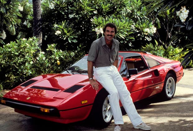 RECORD DATE NOT STATED RECORD DATE NOT STATED Magnum, P.I. Tom Selleck and his Ferrari 308 GTS I Quattrovalvole 1985 EDITORIAL USE ONLY  Copyright: xGenexTrindlx