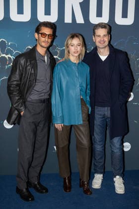 Gourou Paris Film Premiere NB Pierre Niney, Marion Barbeau, Yann Gozlan attends Gourou Paris Film Premiere at Pathe Palace on January 26, 2026 in Paris, France. Photo by Nasser Berzane ABACAPRESS.COM Paris France  Copyright: xBerzanexNasser ABACAx