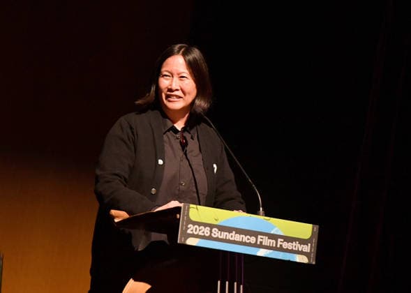 2026 Sundance Film Festival - Give Me The Ball! Premiere Kim Yutani speaks during the intro the Give Me The Ball! Premiere during the 2026 Sundance Film Festival at Eccles Center Theater on January 26, 2026 in Park City, Utah. Park City Eccles Theatre Utah United States of America Copyright: xCxFlanigan imageSPACEx