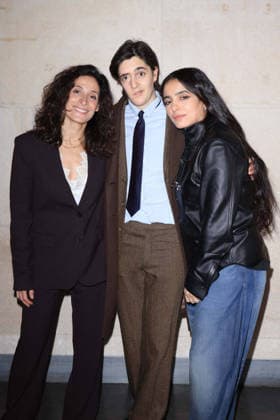 Louis Delluc Awards Ceremony - Paris Mouna Soualem, Gabriel Donzelli, Hafsia Herzi attend the Louis Delluc Awards ceremony where she received the 2025 Louis Delluc Prize for La Petite Dernière at the Cinémathèque Française in Paris, France on January 26, 2026 Photo by David Boyer ABACAPRESS.COM Paris France  Copyright: xBoyerxDavid ABACAx