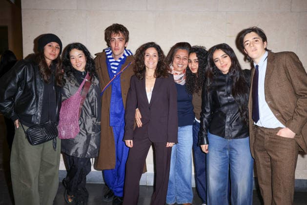 Louis Delluc Awards Ceremony - Paris Hafsia Herzi and cast of her movie La Petite Derniere attend the Louis Delluc Awards ceremony where she received the 2025 Louis Delluc Prize for La Petite Dernière at the Cinémathèque Française in Paris, France on January 26, 2026 Photo by David Boyer ABACAPRESS.COM Paris France  Copyright: xBoyerxDavid ABACAx