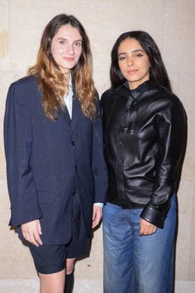 Louis Delluc Awards Ceremony - Paris Valentine Cadic and Hafsia Herzi attend the Louis Delluc Awards ceremony where she received the 2025 Louis Delluc Prize for La Petite Dernière at the Cinémathèque Française in Paris, France on January 26, 2026 Photo by David Boyer ABACAPRESS.COM Paris France  Copyright: xBoyerxDavid ABACAx