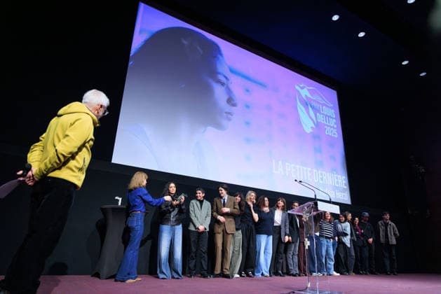 Louis Delluc Awards Ceremony - Paris Hafsia Herzi and cast of her movie La Petite Derniere attend the Louis Delluc Awards ceremony where she received the 2025 Louis Delluc Prize for La Petite Dernière at the Cinémathèque Française in Paris, France on January 26, 2026 Photo by David Boyer ABACAPRESS.COM Paris France  Copyright: xBoyerxDavid ABACAx