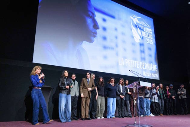 Louis Delluc Awards Ceremony - Paris Hafsia Herzi and cast of her movie La Petite Derniere attend the Louis Delluc Awards ceremony where she received the 2025 Louis Delluc Prize for La Petite Dernière at the Cinémathèque Française in Paris, France on January 26, 2026 Photo by David Boyer ABACAPRESS.COM Paris France  Copyright: xBoyerxDavid ABACAx
