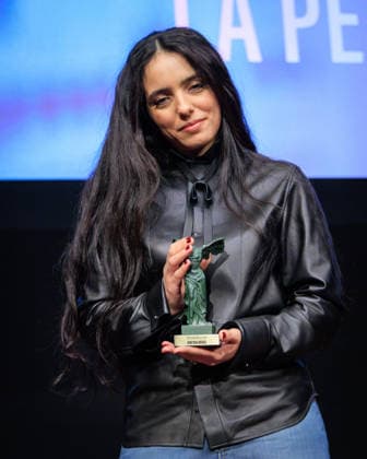 Louis Delluc Awards Ceremony - Paris Hafsia Herzi attends the Louis Delluc Awards ceremony where she received the 2025 Louis Delluc Prize for La Petite Dernière at the Cinémathèque Française in Paris, France on January 26, 2026 Photo by David Boyer ABACAPRESS.COM Paris France  Copyright: xBoyerxDavid ABACAx