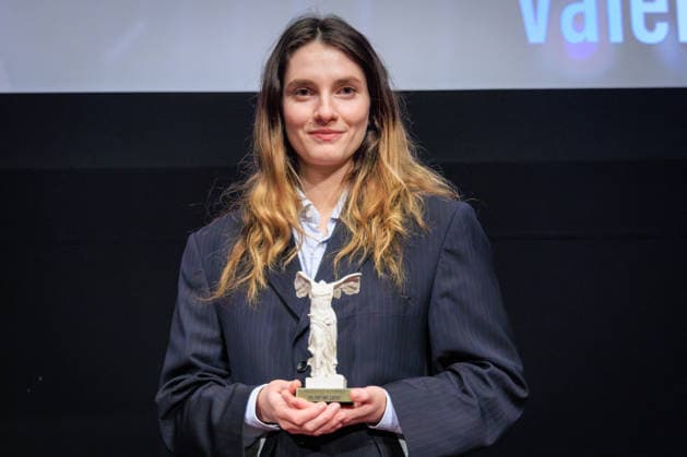 Louis Delluc Awards Ceremony - Paris Valentine Cadic attends the Louis Delluc Awards ceremony where she received the 2025 Louis Delluc Prize for La Petite Dernière at the Cinémathèque Française in Paris, France on January 26, 2026 Photo by David Boyer ABACAPRESS.COM Paris France  Copyright: xBoyerxDavid ABACAx