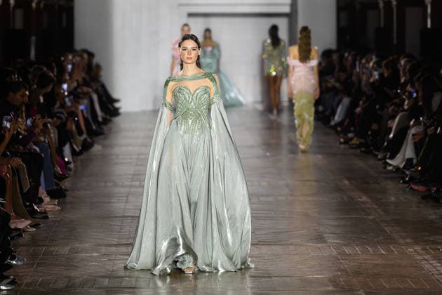 PFW - Tony Ward Runway Models walk the runway during the Tony Ward Haute Couture Week Spring Summer 2026 show as part of Paris Fashion Week on January 26, 2026 in Paris, France. Photo by Laurent Zabulon ABACAPRESS.COM Paris France  Copyright: xZabulonxLaurent ABACAx