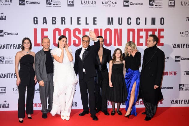 Premiere of the movie -Le cose non dette- Cinema Colosseo - Milan, Italy ?;Stefano Accorsi;Miriam Leone;Gabriele Muccino;Mahmood;?;Carolina Crescentini;Claudio Santamaria Premiere of the movie -Le cose non dette- Cinema Colosseo - Milan, Italy 26th January 2026 SGPItalia id 134395 Not Exclusive  Copyright: xALFONSOxCATALANO SGPITALIAx