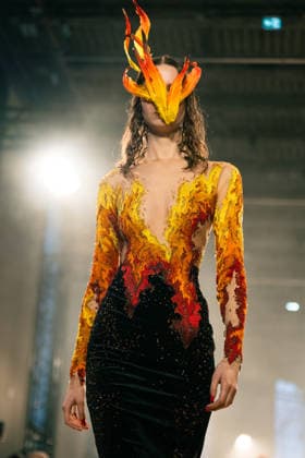Rahul Mishra - Runway - Paris Fashion Week - Haute Couture Week Spring Summer 2026 A model walks the runway durinh the Rahul Mishra Haute Couture Week Spring Summer 2026 show as part of the Paris Fashion Week., Credit:Lounis Tiar Avalon France, Paris  Copyright: xLounisxTiarx xAvalonx 1069625409