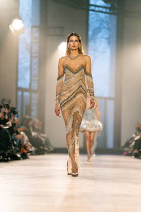 Rahul Mishra - Runway - Paris Fashion Week - Haute Couture Week Spring Summer 2026 A model walks the runway durinh the Rahul Mishra Haute Couture Week Spring Summer 2026 show as part of the Paris Fashion Week., Credit:Lounis Tiar Avalon France, Paris  Copyright: xLounisxTiarx xAvalonx 1069625755