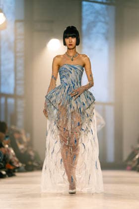 Rahul Mishra - Runway - Paris Fashion Week - Haute Couture Week Spring Summer 2026 A model walks the runway durinh the Rahul Mishra Haute Couture Week Spring Summer 2026 show as part of the Paris Fashion Week., Credit:Lounis Tiar Avalon France, Paris  Copyright: xLounisxTiarx xAvalonx 1069627061