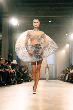 Rahul Mishra - Runway - Paris Fashion Week - Haute Couture Week Spring Summer 2026 A model walks the runway durinh the Rahul Mishra Haute Couture Week Spring Summer 2026 show as part of the Paris Fashion Week., Credit:Lounis Tiar Avalon France, Paris  Copyright: xLounisxTiarx xAvalonx 1069627354