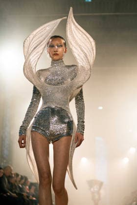 Rahul Mishra - Runway - Paris Fashion Week - Haute Couture Week Spring Summer 2026 A model walks the runway durinh the Rahul Mishra Haute Couture Week Spring Summer 2026 show as part of the Paris Fashion Week., Credit:Lounis Tiar Avalon France, Paris  Copyright: xLounisxTiarx xAvalonx 1069628556