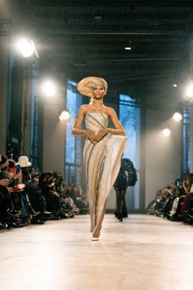 Rahul Mishra - Runway - Paris Fashion Week - Haute Couture Week Spring Summer 2026 A model walks the runway durinh the Rahul Mishra Haute Couture Week Spring Summer 2026 show as part of the Paris Fashion Week., Credit:Lounis Tiar Avalon France, Paris  Copyright: xLounisxTiarx xAvalonx 1069628632
