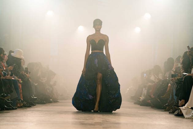 Rahul Mishra - Runway - Paris Fashion Week - Haute Couture Week Spring Summer 2026 A model walks the runway durinh the Rahul Mishra Haute Couture Week Spring Summer 2026 show as part of the Paris Fashion Week., Credit:Lounis Tiar Avalon France, Paris  Copyright: xLounisxTiarx xAvalonx 1069628655