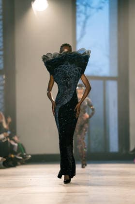 Rahul Mishra - Runway - Paris Fashion Week - Haute Couture Week Spring Summer 2026 A model walks the runway durinh the Rahul Mishra Haute Couture Week Spring Summer 2026 show as part of the Paris Fashion Week., Credit:Lounis Tiar Avalon France, Paris  Copyright: xLounisxTiarx xAvalonx 1069629758
