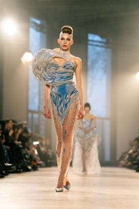 Rahul Mishra - Runway - Paris Fashion Week - Haute Couture Week Spring Summer 2026 A model walks the runway durinh the Rahul Mishra Haute Couture Week Spring Summer 2026 show as part of the Paris Fashion Week., Credit:Lounis Tiar Avalon France, Paris  Copyright: xLounisxTiarx xAvalonx 1069629860