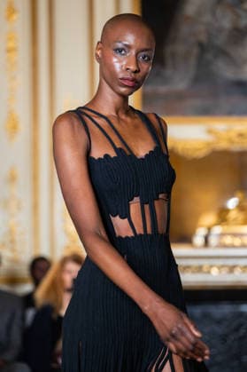 Imane Ayissi - Runway - Paris Fashion Week - Haute Couture Week Spring Summer 2026 Nala Luuna Diagouraga walks the runway during the Imane Ayissi Haute Couture Week Spring Summer 2026 show as part of Paris Fashion Week, Credit:Lounis Tiar Avalon United Kingdom, Paris  Copyright: xLounisxTiarx xAvalonx 1069622971