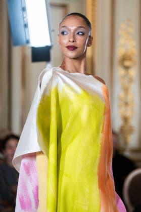Imane Ayissi - Runway - Paris Fashion Week - Haute Couture Week Spring Summer 2026 Anastasia Degtyarenko walks the runway during the Imane Ayissi Haute Couture Week Spring Summer 2026 show as part of Paris Fashion Week, Credit:Lounis Tiar Avalon United Kingdom, Paris  Copyright: xLounisxTiarx xAvalonx 1069622994