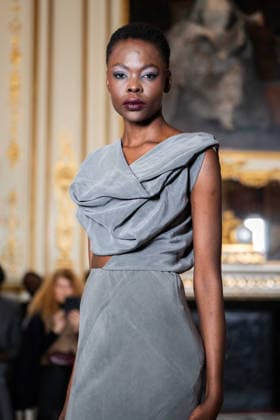 Imane Ayissi - Runway - Paris Fashion Week - Haute Couture Week Spring Summer 2026 A model walks the runway during the Imane Ayissi Haute Couture Week Spring Summer 2026 show as part of Paris Fashion Week, Credit:Lounis Tiar Avalon United Kingdom, Paris  Copyright: xLounisxTiarx xAvalonx 1069623368