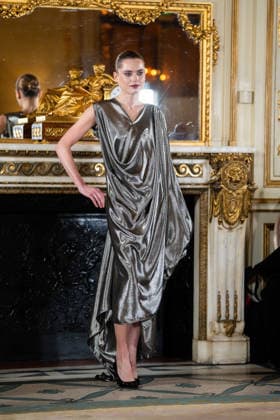 Imane Ayissi - Runway - Paris Fashion Week - Haute Couture Week Spring Summer 2026 Anastasia Degtyarenko walks the runway during the Imane Ayissi Haute Couture Week Spring Summer 2026 show as part of Paris Fashion Week, Credit:Lounis Tiar Avalon United Kingdom, Paris  Copyright: xLounisxTiarx xAvalonx 1069624178