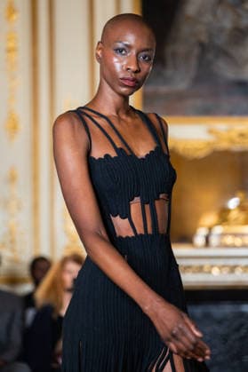 PFW - Imane Ayissi Runway Nala Luuna Diagouraga walks the runway during the Imane Ayissi Haute Couture Week Spring Summer 2026 show as part of Paris Fashion Week Paris, France on January 26, 2026. Photo by LounisPhotography ABACAPRESS.COM Paris France  Copyright: xLounisPhotography ABACAx