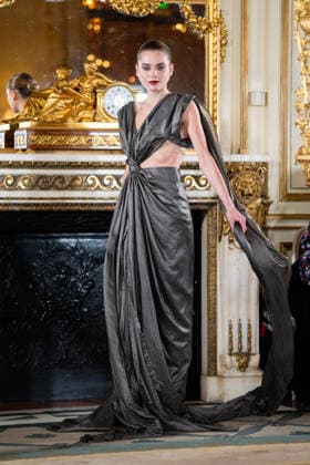 PFW - Imane Ayissi Runway Anastasia Degtyarenko walks the runway during the Imane Ayissi Haute Couture Week Spring Summer 2026 show as part of Paris Fashion Week Paris, France on January 26, 2026. Photo by LounisPhotography ABACAPRESS.COM Paris France  Copyright: xLounisPhotography ABACAx