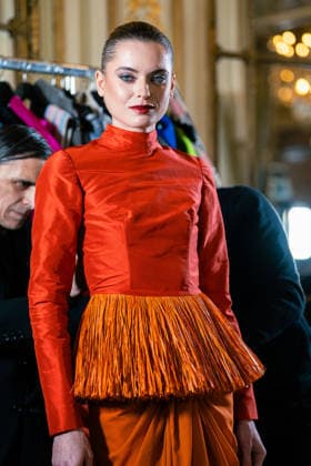 PFW - Imane Ayissi Runway Anastasia Degtyarenko walks the runway during the Imane Ayissi Haute Couture Week Spring Summer 2026 show as part of Paris Fashion Week Paris, France on January 26, 2026. Photo by LounisPhotography ABACAPRESS.COM Paris France  Copyright: xLounisPhotography ABACAx