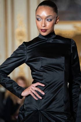 PFW - Imane Ayissi Runway Ophely Mezino walks the runway during the Imane Ayissi Haute Couture Week Spring Summer 2026 show as part of Paris Fashion Week Paris, France on January 26, 2026. Photo by LounisPhotography ABACAPRESS.COM Paris France  Copyright: xLounisPhotography ABACAx