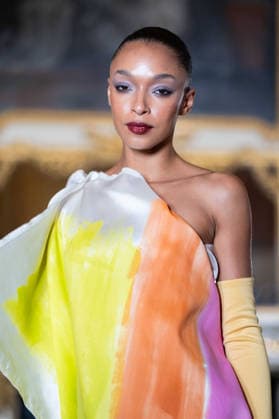 Imane Ayissi - Runway - Paris Fashion Week - Haute Couture Week Spring Summer 2026 Anastasia Degtyarenko walks the runway during the Imane Ayissi Haute Couture Week Spring Summer 2026 show as part of Paris Fashion Week, Credit:Lounis Tiar Avalon United Kingdom, Paris  Copyright: xLounisxTiarx xAvalonx 1069622745