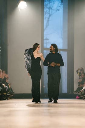 PFW - Rahul Mishra Runway Coco Rocha And Indian Designer Rahul Mishra the runway durinh the Rahul Mishra Haute Couture Week Spring Summer 2026 show as part of the Paris Fashion Week. Paris, France on January 26, 2026. Photo by LounisPhotography ABACAPRESS.COM PAris France  Copyright: xLounisPhotography ABACAx