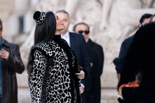 PFW - Schiaparelli Outside Demi Moore attends the Schiaparelli Haute Couture Week Spring Summer 2026 show as part of Paris Fashion Week on January 26, 2026 in Paris, France . Photo by LounisPhotography ABACAPRESS.COM Paris France  Copyright: xLounisPhotography ABACAx