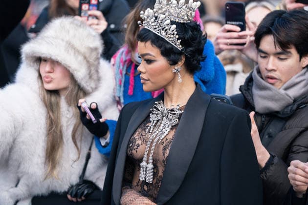 PFW - Schiaparelli Outside Teyana Taylor attends the Schiaparelli Haute Couture Week Spring Summer 2026 show as part of Paris Fashion Week on January 26, 2026 in Paris, France . Photo by LounisPhotography ABACAPRESS.COM Paris France  Copyright: xLounisPhotography ABACAx