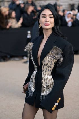 PFW - Schiaparelli Outside Heart Evangelista attends the Schiaparelli Haute Couture Week Spring Summer 2026 show as part of Paris Fashion Week on January 26, 2026 in Paris, France . Photo by LounisPhotography ABACAPRESS.COM Paris France  Copyright: xLounisPhotography ABACAx