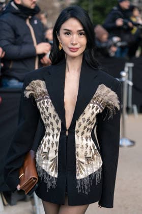 PFW - Schiaparelli Outside Heart Evangelista attends the Schiaparelli Haute Couture Week Spring Summer 2026 show as part of Paris Fashion Week on January 26, 2026 in Paris, France . Photo by LounisPhotography ABACAPRESS.COM Paris France  Copyright: xLounisPhotography ABACAx