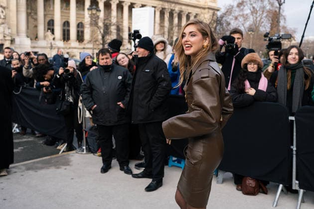 PFW - Schiaparelli Outside Chiara Ferragni attends the Schiaparelli Haute Couture Week Spring Summer 2026 show as part of Paris Fashion Week on January 26, 2026 in Paris, France . Photo by LounisPhotography ABACAPRESS.COM Paris France  Copyright: xLounisPhotography ABACAx