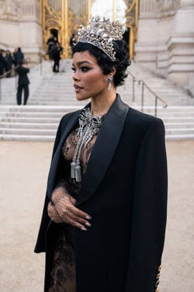 PFW - Schiaparelli Outside Teyana Taylor attends the Schiaparelli Haute Couture Week Spring Summer 2026 show as part of Paris Fashion Week on January 26, 2026 in Paris, France . Photo by LounisPhotography ABACAPRESS.COM Paris France  Copyright: xLounisPhotography ABACAx