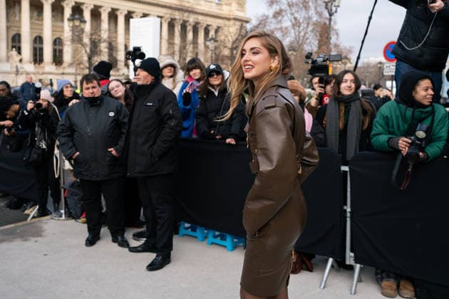 Schiaparelli - Outside Arrivals - Paris Fashion Week - Haute Couture Week Spring Summer 2026 Chiara Ferragni attends the Schiaparelli Haute Couture Week Spring Summer 2026 show as part of Paris Fashion Week on January 26, 2026 in Paris, France, Credit:Lounis Tiar Avalon France, Paris  Copyright: xLounisxTiarx xAvalonx 1069630505
