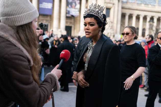 Schiaparelli - Outside Arrivals - Paris Fashion Week - Haute Couture Week Spring Summer 2026 Teyana Taylor attends the Schiaparelli Haute Couture Week Spring Summer 2026 show as part of Paris Fashion Week on January 26, 2026 in Paris, France, Credit:Lounis Tiar Avalon France, Paris  Copyright: xLounisxTiarx xAvalonx 1069630762