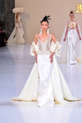 PFW - Haute Couture - Tamara Ralph Runway A model walks the runway during the Tamara Ralph Haute Couture Week Spring Summer 2026 show as part of Paris Fashion Week on January 26, 2026 in Paris, France. Photo by Shootpix ABACAPRESS.COM Paris France  Copyright: xShootPix ABACAx
