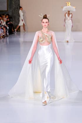 PFW - Haute Couture - Tamara Ralph Runway A model walks the runway during the Tamara Ralph Haute Couture Week Spring Summer 2026 show as part of Paris Fashion Week on January 26, 2026 in Paris, France. Photo by Shootpix ABACAPRESS.COM Paris France  Copyright: xShootPix ABACAx