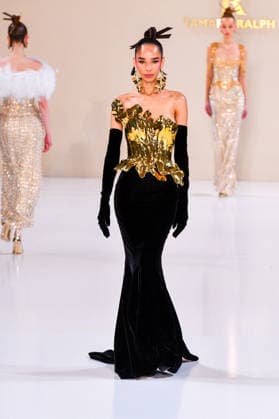 PFW - Haute Couture - Tamara Ralph Runway A model walks the runway during the Tamara Ralph Haute Couture Week Spring Summer 2026 show as part of Paris Fashion Week on January 26, 2026 in Paris, France. Photo by Shootpix ABACAPRESS.COM Paris France  Copyright: xShootPix ABACAx
