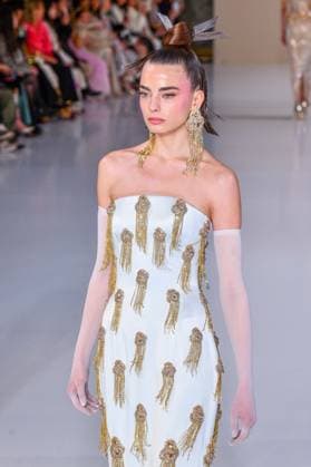 PFW - Haute Couture - Tamara Ralph Runway A model walks the runway during the Tamara Ralph Haute Couture Week Spring Summer 2026 show as part of Paris Fashion Week on January 26, 2026 in Paris, France. Photo by Shootpix ABACAPRESS.COM Paris France  Copyright: xShootPix ABACAx