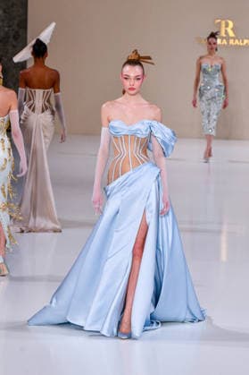 PFW - Haute Couture - Tamara Ralph Runway A model walks the runway during the Tamara Ralph Haute Couture Week Spring Summer 2026 show as part of Paris Fashion Week on January 26, 2026 in Paris, France. Photo by Shootpix ABACAPRESS.COM Paris France  Copyright: xShootPix ABACAx