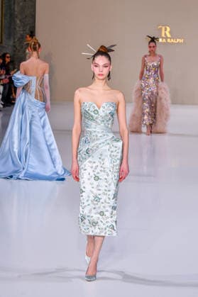 PFW - Haute Couture - Tamara Ralph Runway A model walks the runway during the Tamara Ralph Haute Couture Week Spring Summer 2026 show as part of Paris Fashion Week on January 26, 2026 in Paris, France. Photo by Shootpix ABACAPRESS.COM Paris France  Copyright: xShootPix ABACAx
