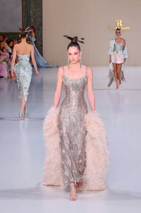 PFW - Haute Couture - Tamara Ralph Runway A model walks the runway during the Tamara Ralph Haute Couture Week Spring Summer 2026 show as part of Paris Fashion Week on January 26, 2026 in Paris, France. Photo by Shootpix ABACAPRESS.COM Paris France  Copyright: xShootPix ABACAx