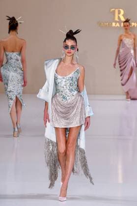 PFW - Haute Couture - Tamara Ralph Runway A model walks the runway during the Tamara Ralph Haute Couture Week Spring Summer 2026 show as part of Paris Fashion Week on January 26, 2026 in Paris, France. Photo by Shootpix ABACAPRESS.COM Paris France  Copyright: xShootPix ABACAx